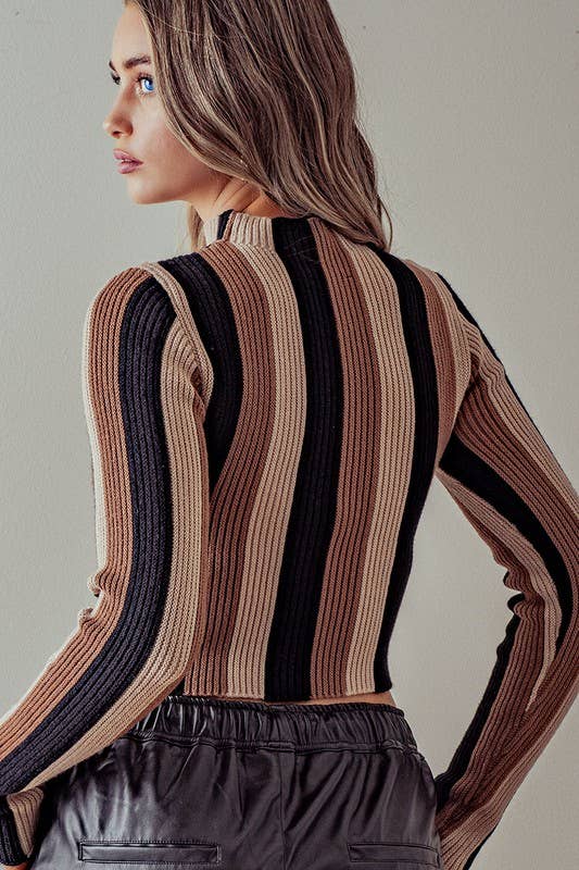 Striped Turtleneck