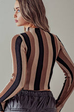 Load image into Gallery viewer, Striped Turtleneck
