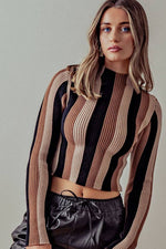 Load image into Gallery viewer, Striped Turtleneck
