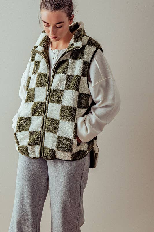 Checkered Vest