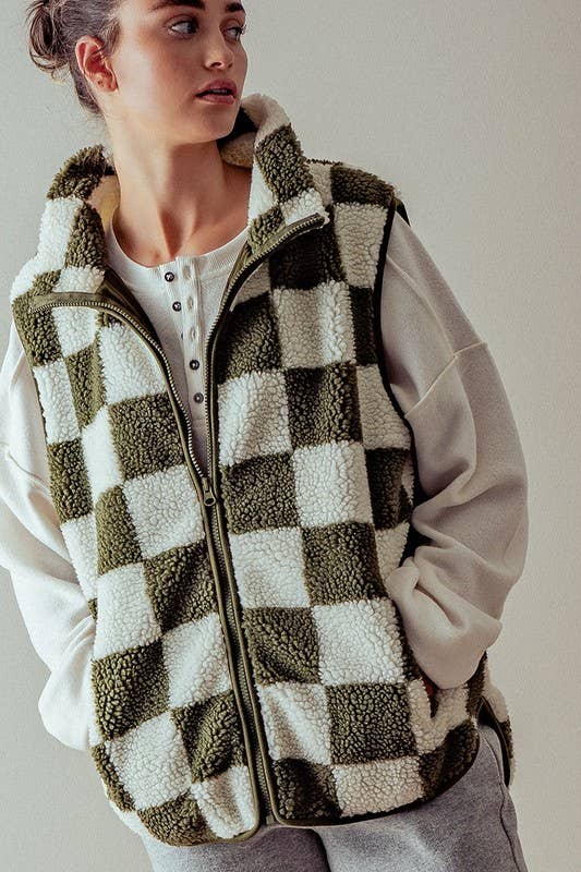 Checkered Vest