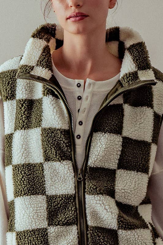 Checkered Vest