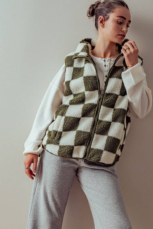 Checkered Vest