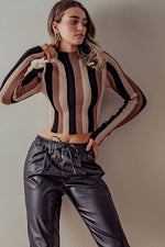 Load image into Gallery viewer, Striped Turtleneck
