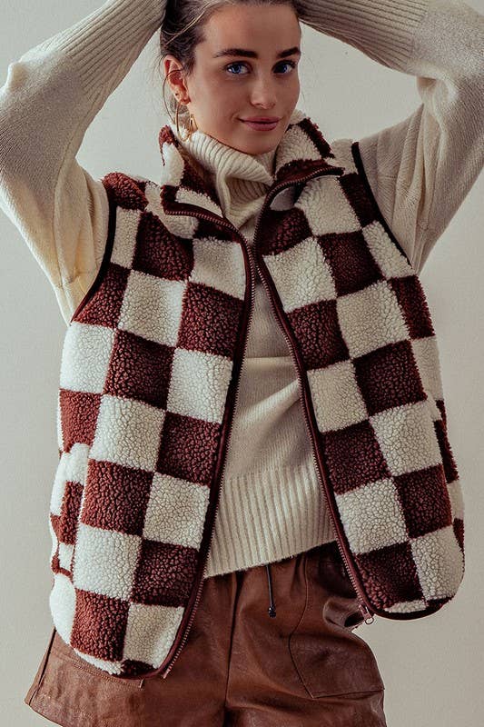 Checkered Vest