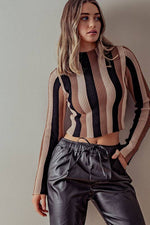 Load image into Gallery viewer, Striped Turtleneck
