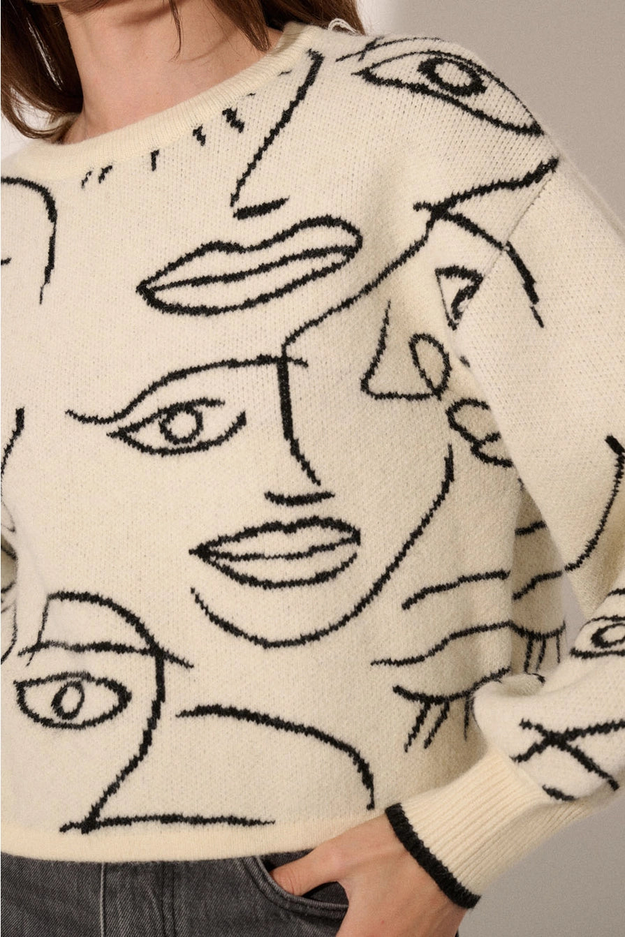Abstract Sweater