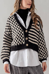 Checkered Cardigan