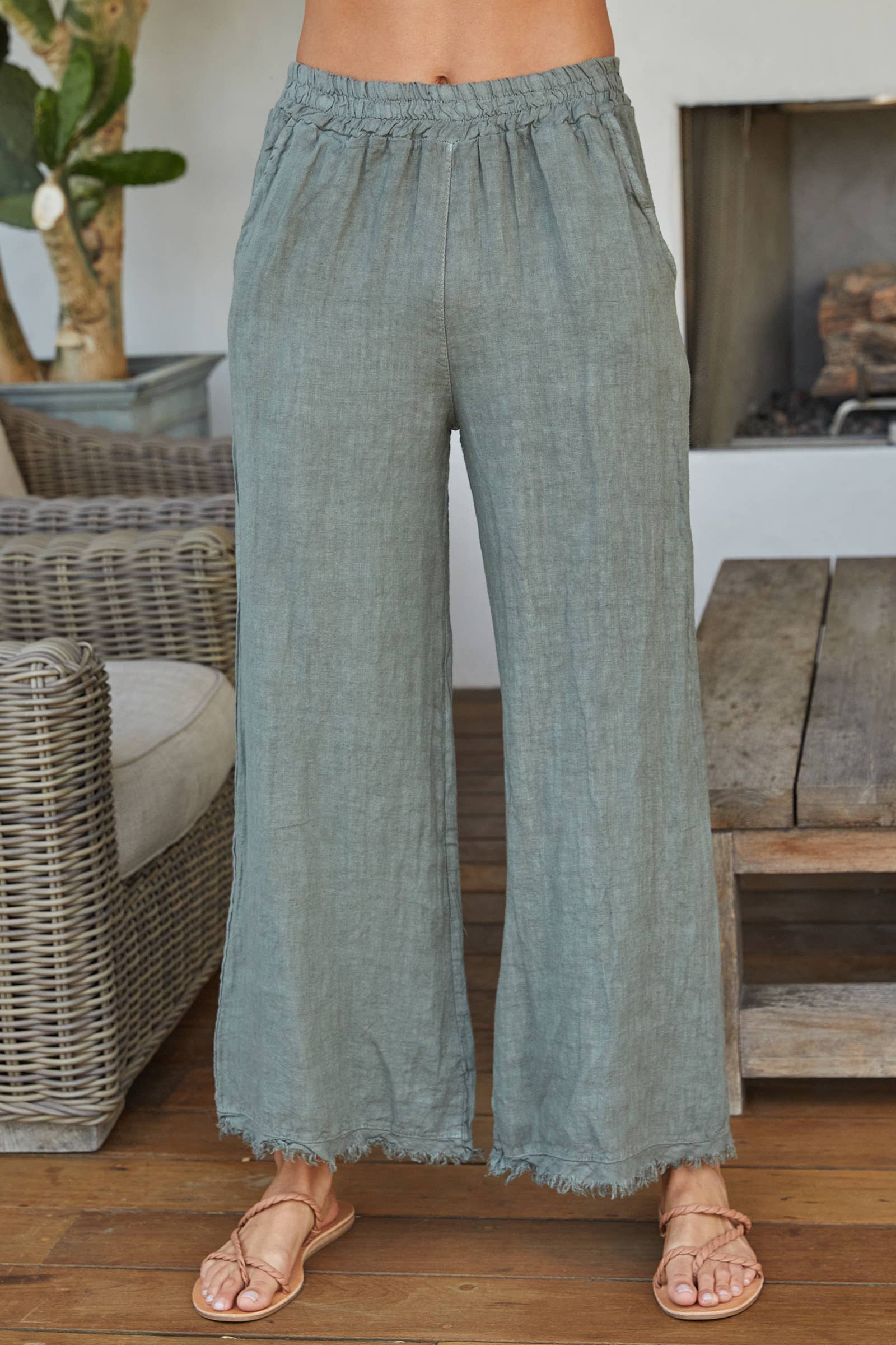 Olive Linen